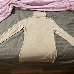 CAbi Light Beige Turtleneck Sweater